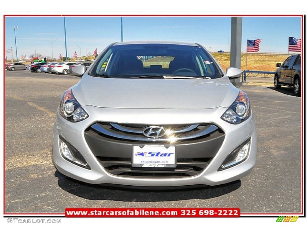 2013 Elantra GT - Shimmering Air Silver / Black photo #10