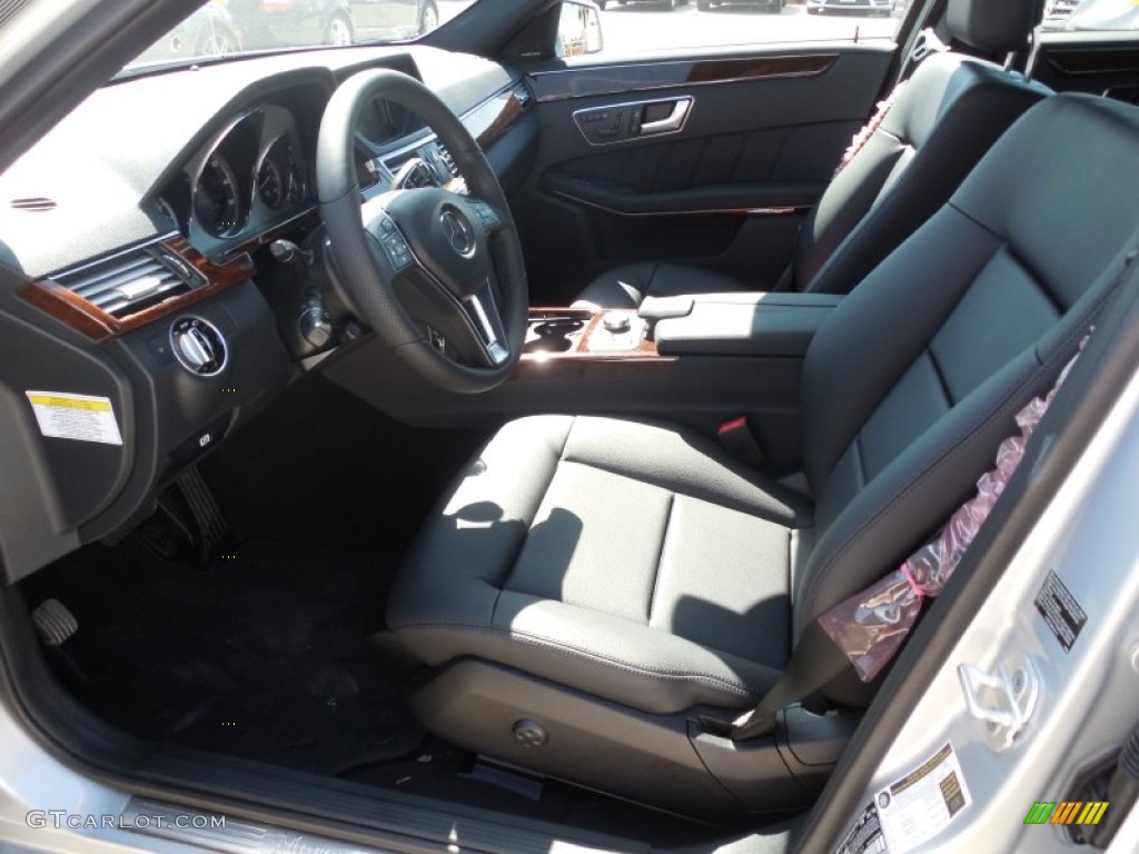 Black Interior 2013 Mercedes-Benz E 350 Sedan Photo #78361707
