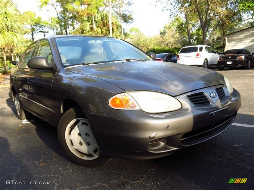 1999 Elantra GL Sedan - Slate Gray / Gray photo #4