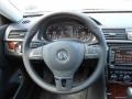 Titan Black 2013 Volkswagen Passat TDI SEL Steering Wheel