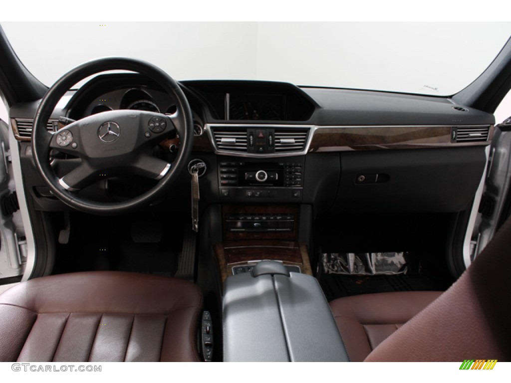 2010 Mercedes-Benz E 350 4Matic Sedan Chestnut Brown Dashboard Photo #78365448