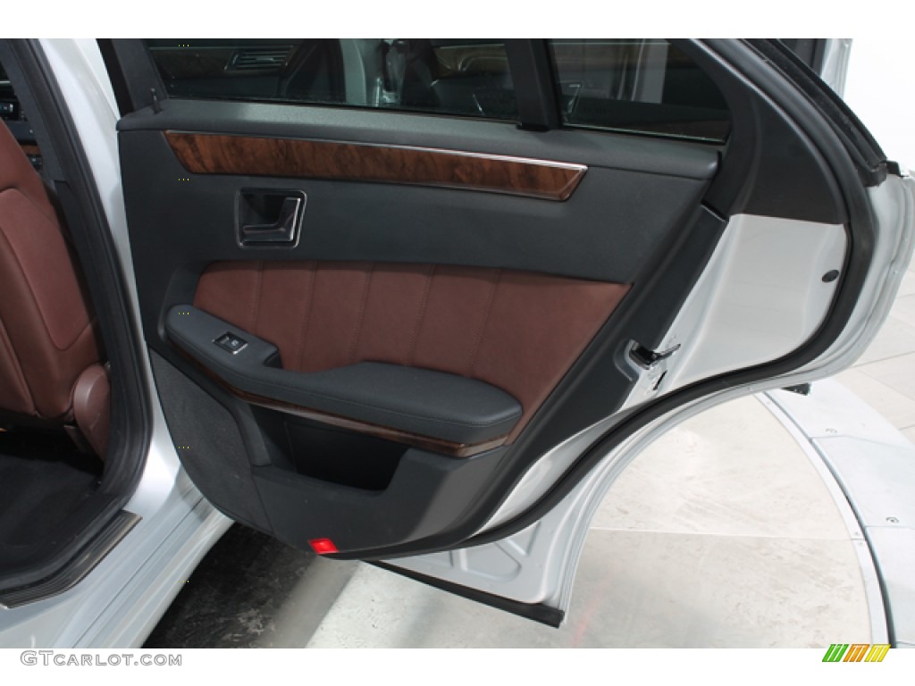 2010 Mercedes-Benz E 350 4Matic Sedan Chestnut Brown Door Panel Photo #78365628