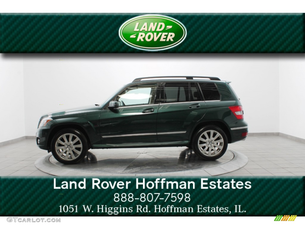 2010 GLK 350 4Matic - Jade Green Metallic / Almond/Black photo #2