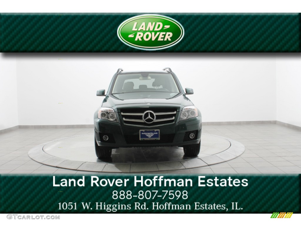 2010 GLK 350 4Matic - Jade Green Metallic / Almond/Black photo #3