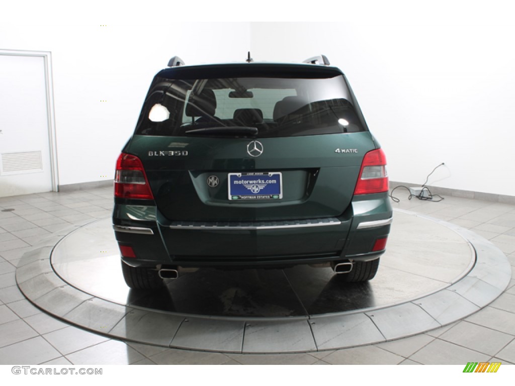 2010 GLK 350 4Matic - Jade Green Metallic / Almond/Black photo #4