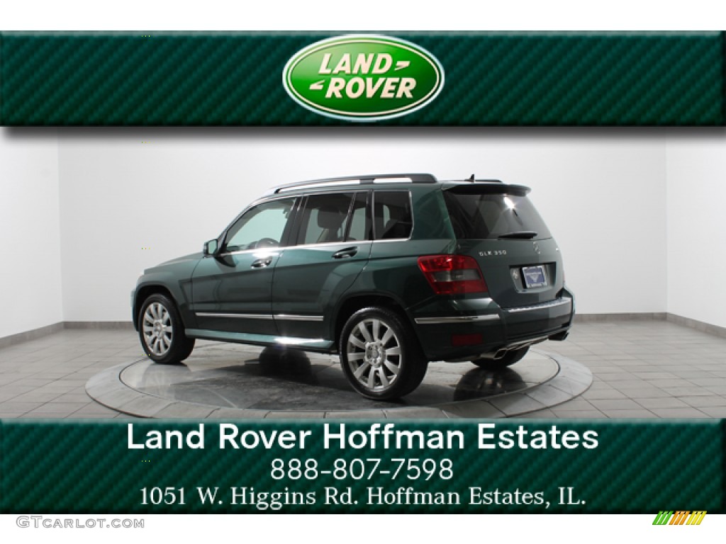 2010 GLK 350 4Matic - Jade Green Metallic / Almond/Black photo #5