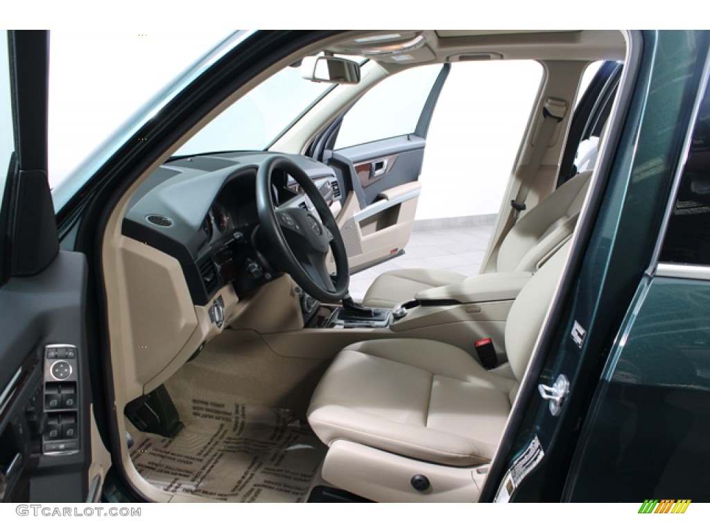 2010 GLK 350 4Matic - Jade Green Metallic / Almond/Black photo #18