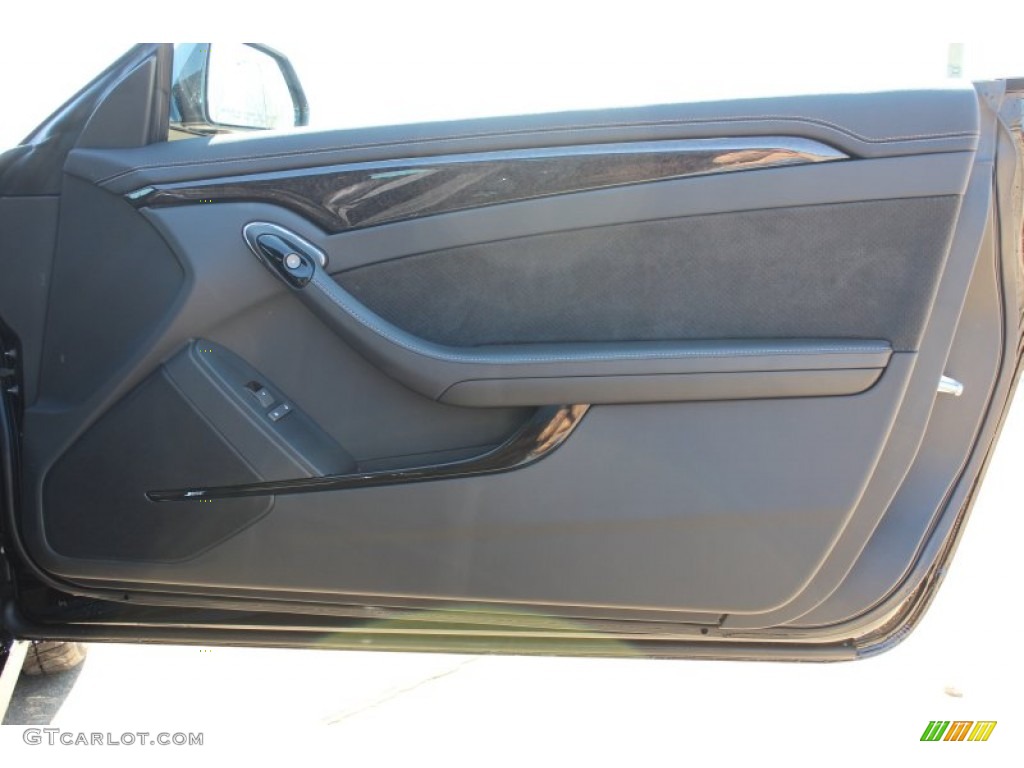 2013 Cadillac CTS -V Coupe Ebony Door Panel Photo #78368751