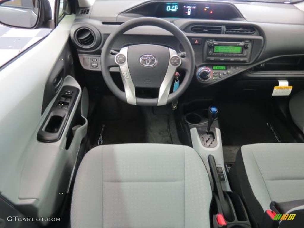 2013 Toyota Prius c Hybrid One Gray Dashboard Photo #78368904
