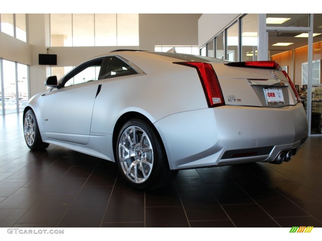 2013 CTS -V Coupe Silver Frost Edition - Silver Frost Matte / Ebony photo #3