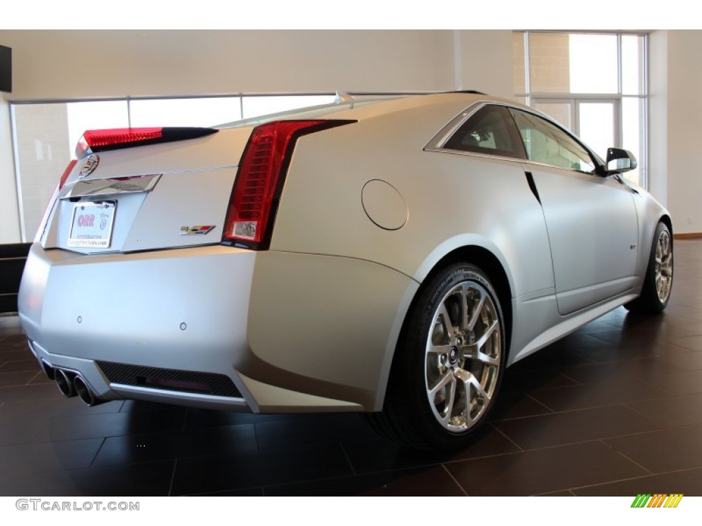 2013 CTS -V Coupe Silver Frost Edition - Silver Frost Matte / Ebony photo #4