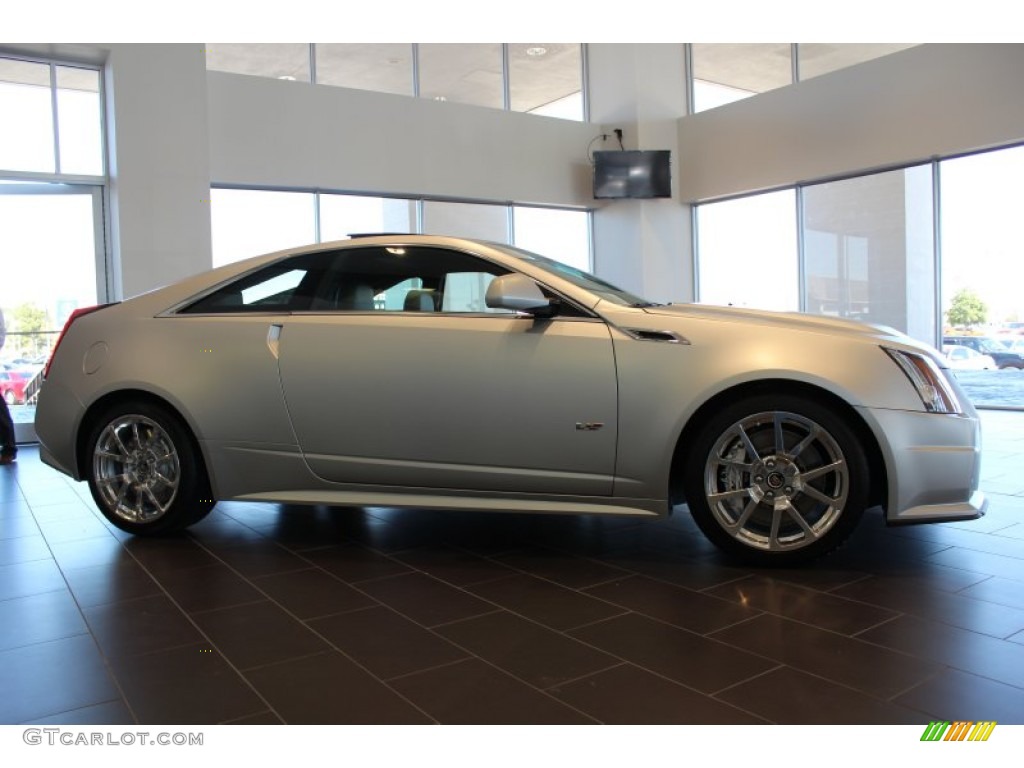 2013 CTS -V Coupe Silver Frost Edition - Silver Frost Matte / Ebony photo #6