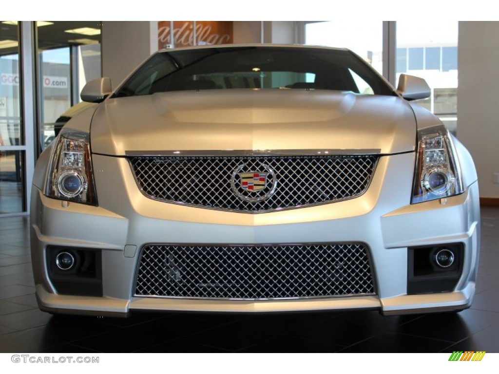 2013 CTS -V Coupe Silver Frost Edition - Silver Frost Matte / Ebony photo #7