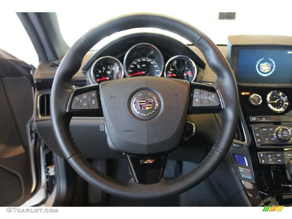 2013 Cadillac CTS -V Coupe Silver Frost Edition Steering Wheel Photos