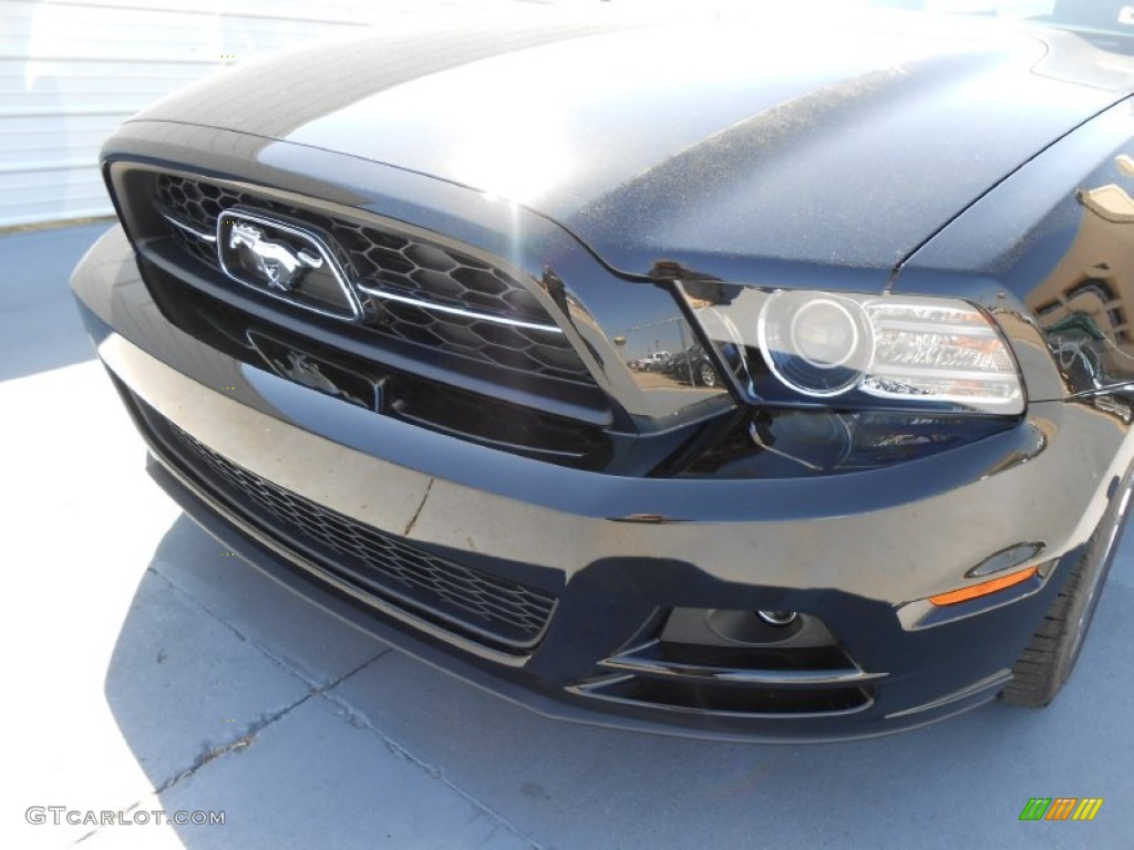 2014 Mustang V6 Premium Coupe - Black / Charcoal Black photo #10