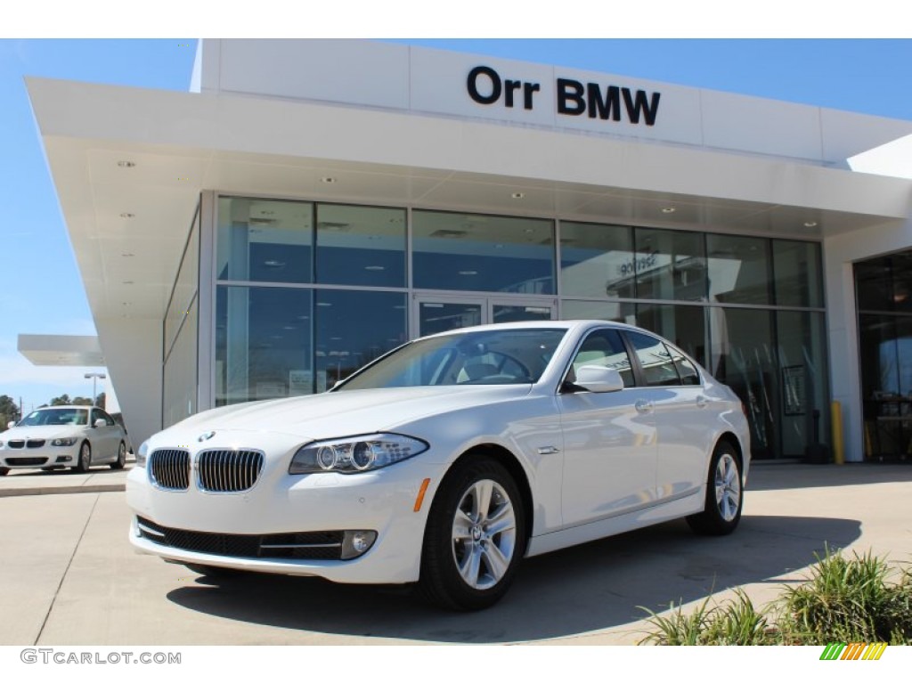 Bmw 528i white 2013 #6