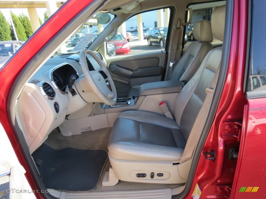 2006 Explorer XLT - Redfire Metallic / Camel/Stone photo #6