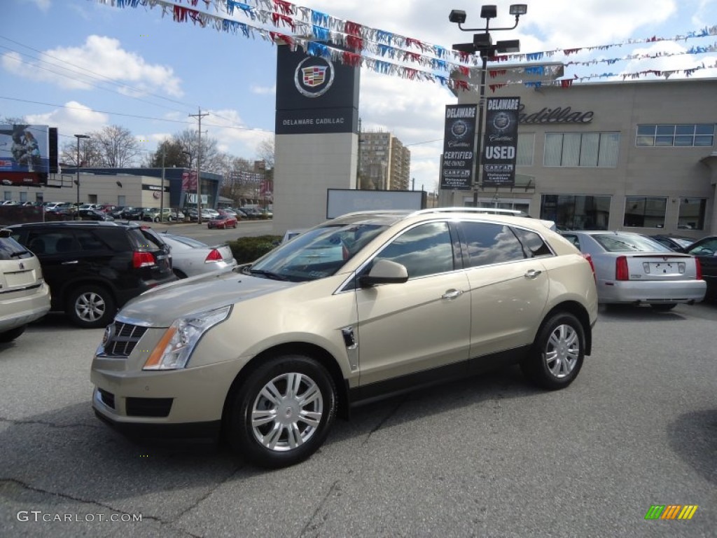 2011 SRX 4 V6 AWD - Gold Mist Metallic / Shale/Brownstone photo #59