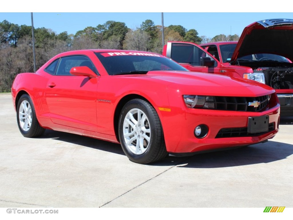 Victory Red 2013 Chevrolet Camaro LT Coupe Exterior Photo #78372243