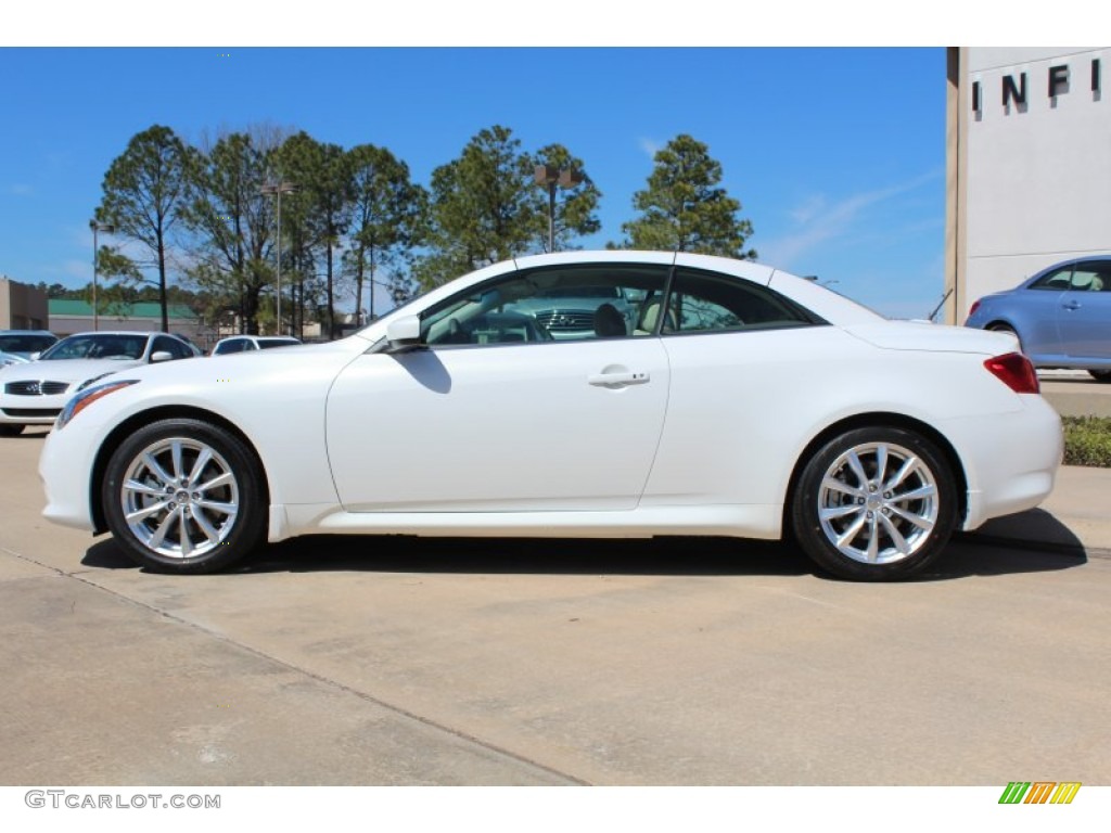 Moonlight White 2013 Infiniti G 37 Convertible Exterior Photo #78372648