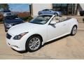 Moonlight White 2013 Infiniti G 37 Convertible Exterior