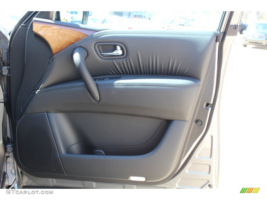 2013 Infiniti QX 56 Graphite Door Panel Photo #78372924