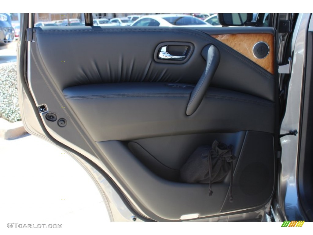 2013 Infiniti QX 56 Graphite Door Panel Photo #78372936