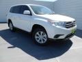 2013 Blizzard White Pearl Toyota Highlander   photo #1