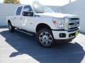 2013 White Platinum Tri-Coat Ford F250 Super Duty Platinum Crew Cab 4x4  photo #1