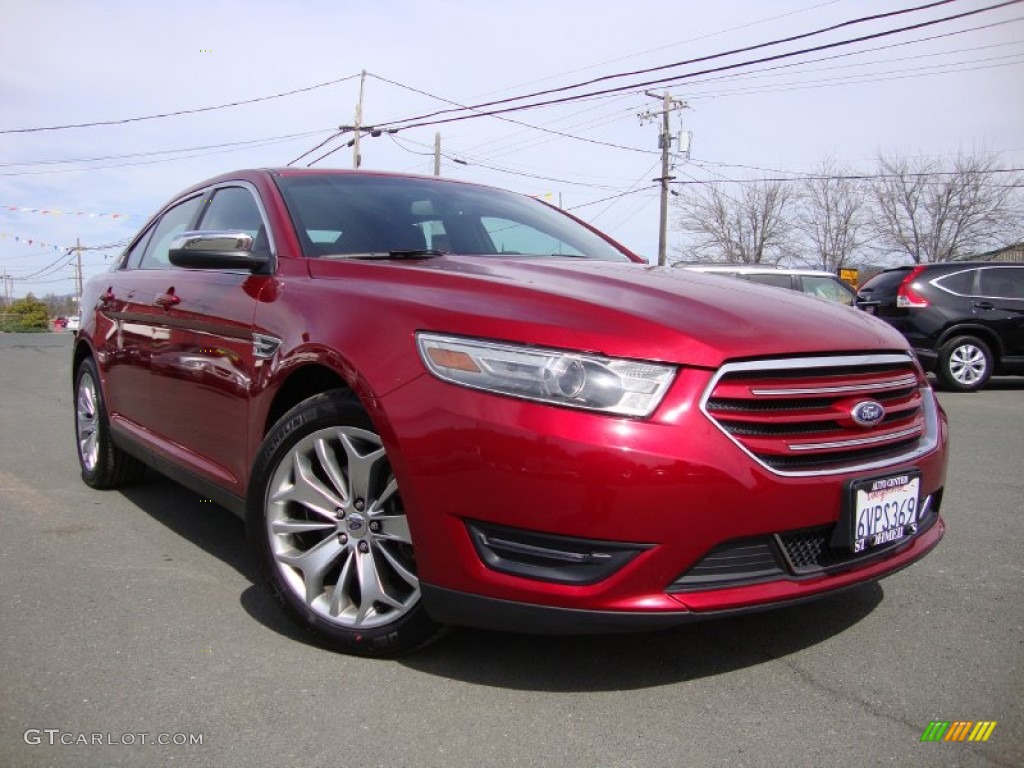 2013 Taurus Limited - Ruby Red Metallic / Charcoal Black photo #1