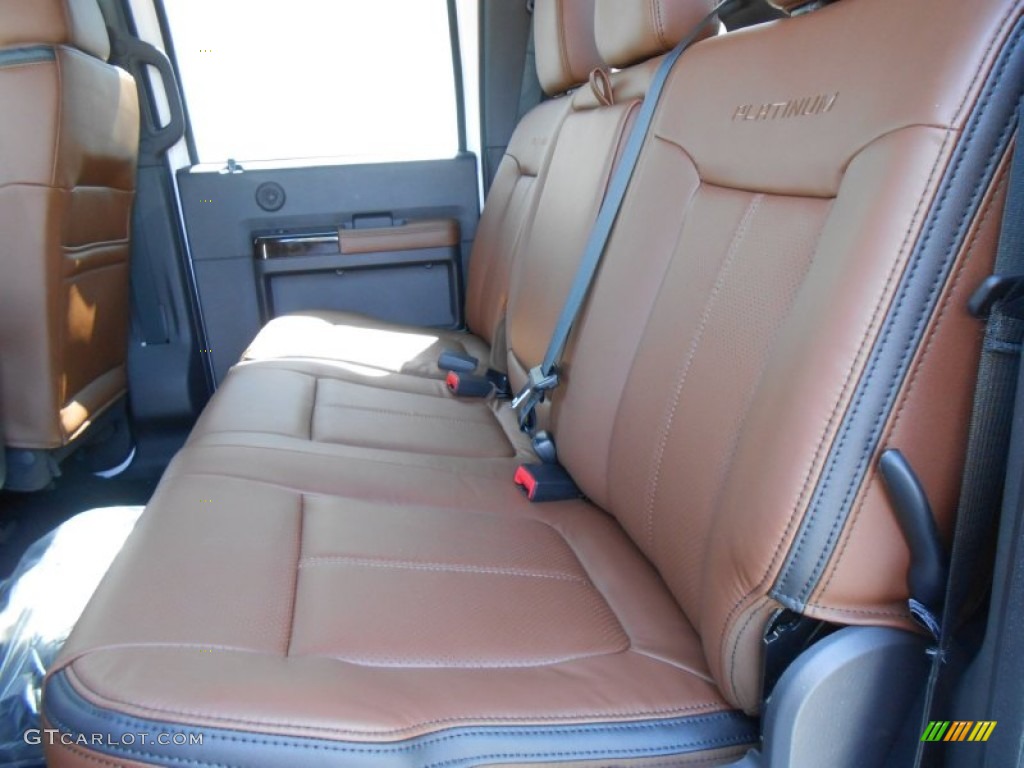 2013 Ford F250 Super Duty Platinum Crew Cab 4x4 Rear Seat Photo #78377006