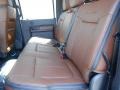 2013 Ford F250 Super Duty Platinum Pecan Leather Interior Rear Seat Photo