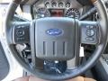 2013 Ford F250 Super Duty Platinum Pecan Leather Interior Steering Wheel Photo