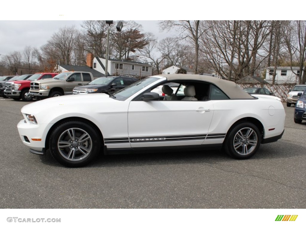 Performance White 2012 Ford Mustang V6 Premium Convertible Exterior Photo #78377381