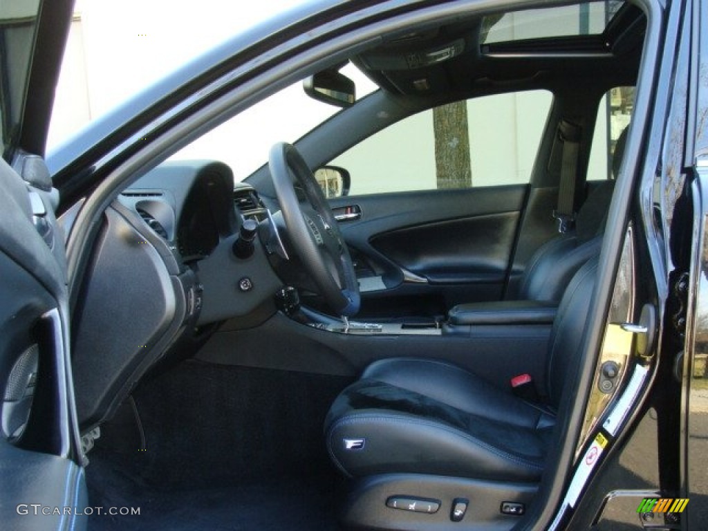 F Black Alcantara w/Blue Stitching Interior 2012 Lexus IS F Photo #78377618