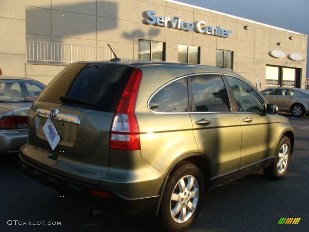 2008 CR-V EX-L 4WD - Green Tea Metallic / Ivory photo #4