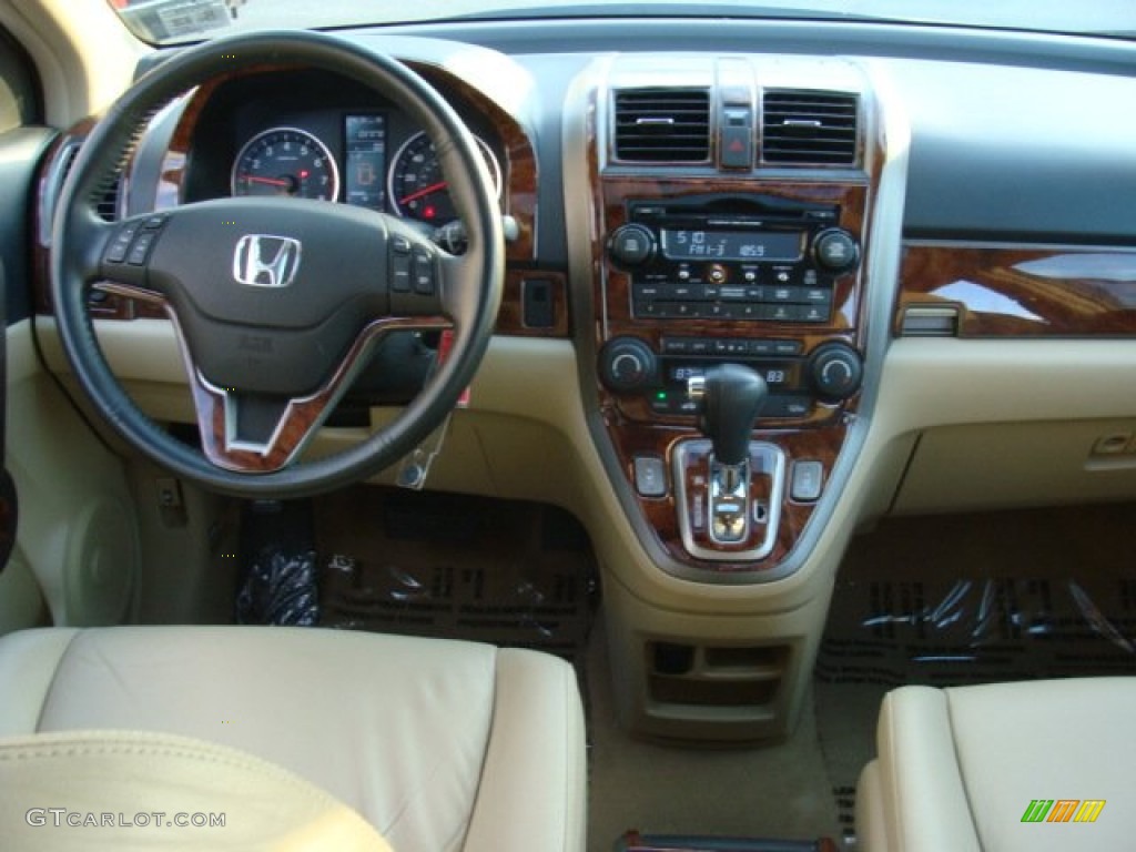 2008 CR-V EX-L 4WD - Green Tea Metallic / Ivory photo #10