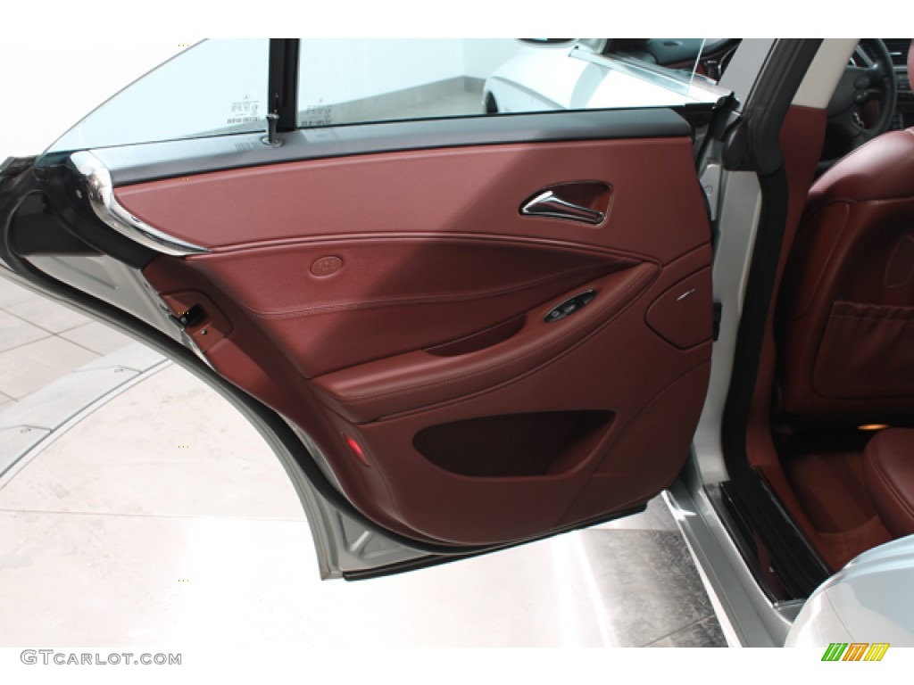 2006 Mercedes-Benz CLS 500 Sunset Red Door Panel Photo #78378274