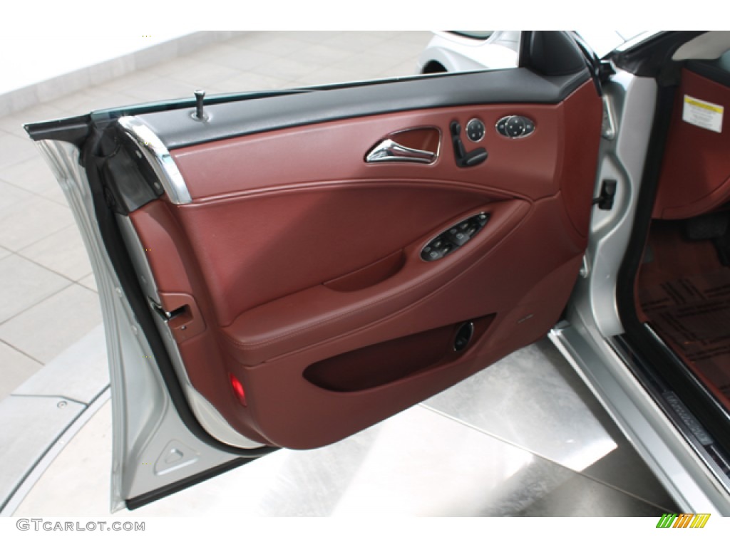2006 Mercedes-Benz CLS 500 Sunset Red Door Panel Photo #78378308