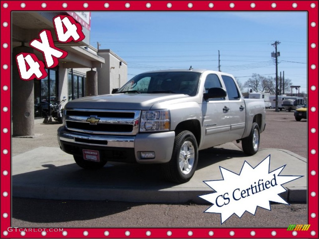2009 Silverado 1500 LT Crew Cab 4x4 - Graystone Metallic / Light Titanium photo #1