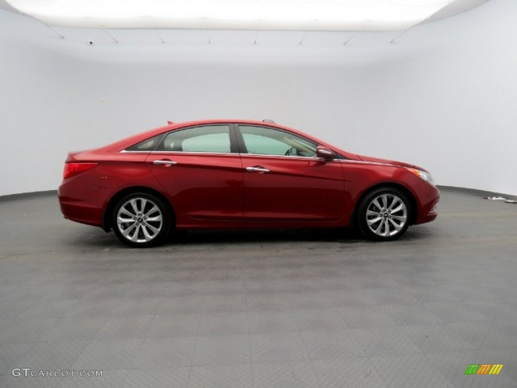 2011 Sonata Limited 2.0T - Venetian Red / Camel photo #4