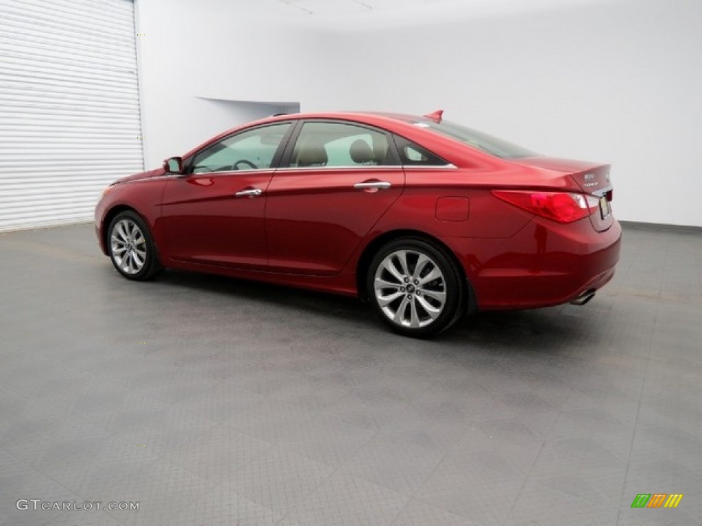 2011 Sonata Limited 2.0T - Venetian Red / Camel photo #7