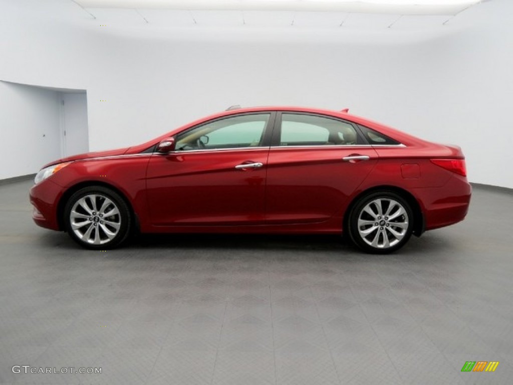 2011 Sonata Limited 2.0T - Venetian Red / Camel photo #8
