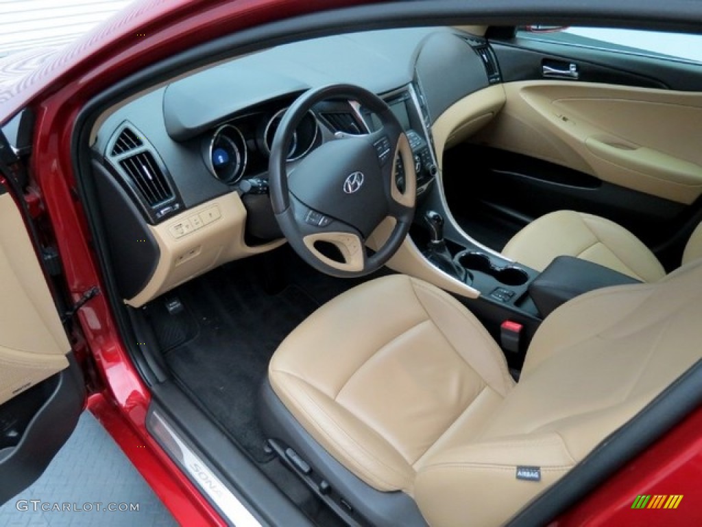 2011 Sonata Limited 2.0T - Venetian Red / Camel photo #11