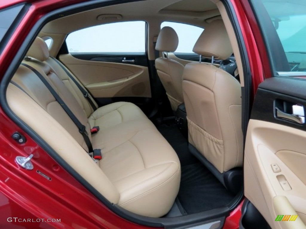 2011 Sonata Limited 2.0T - Venetian Red / Camel photo #16
