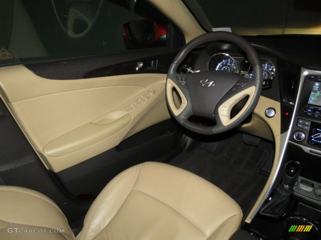 2011 Sonata Limited 2.0T - Venetian Red / Camel photo #26