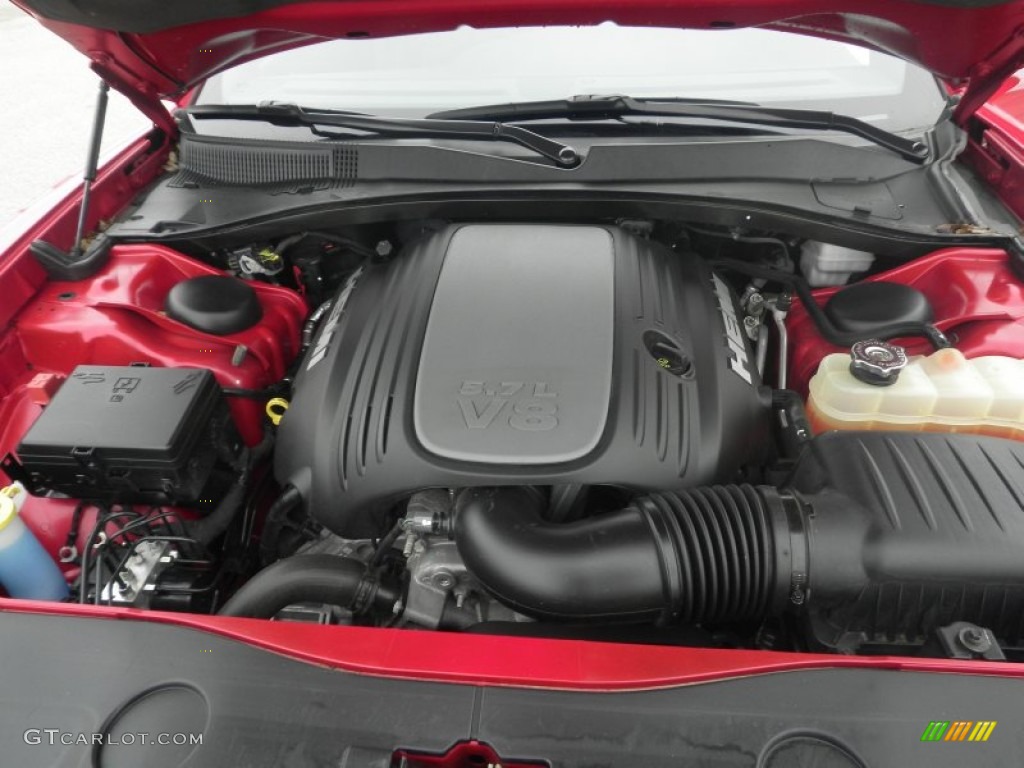 2011 Dodge Charger R/T Plus 5.7 Liter HEMI OHV 16-Valve Dual VVT V8 Engine Photo #78379719