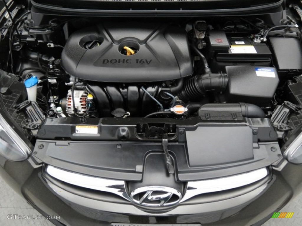 2012 Elantra GLS - Black Noir Pearl / Gray photo #10