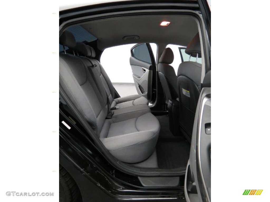 2012 Elantra GLS - Black Noir Pearl / Gray photo #15