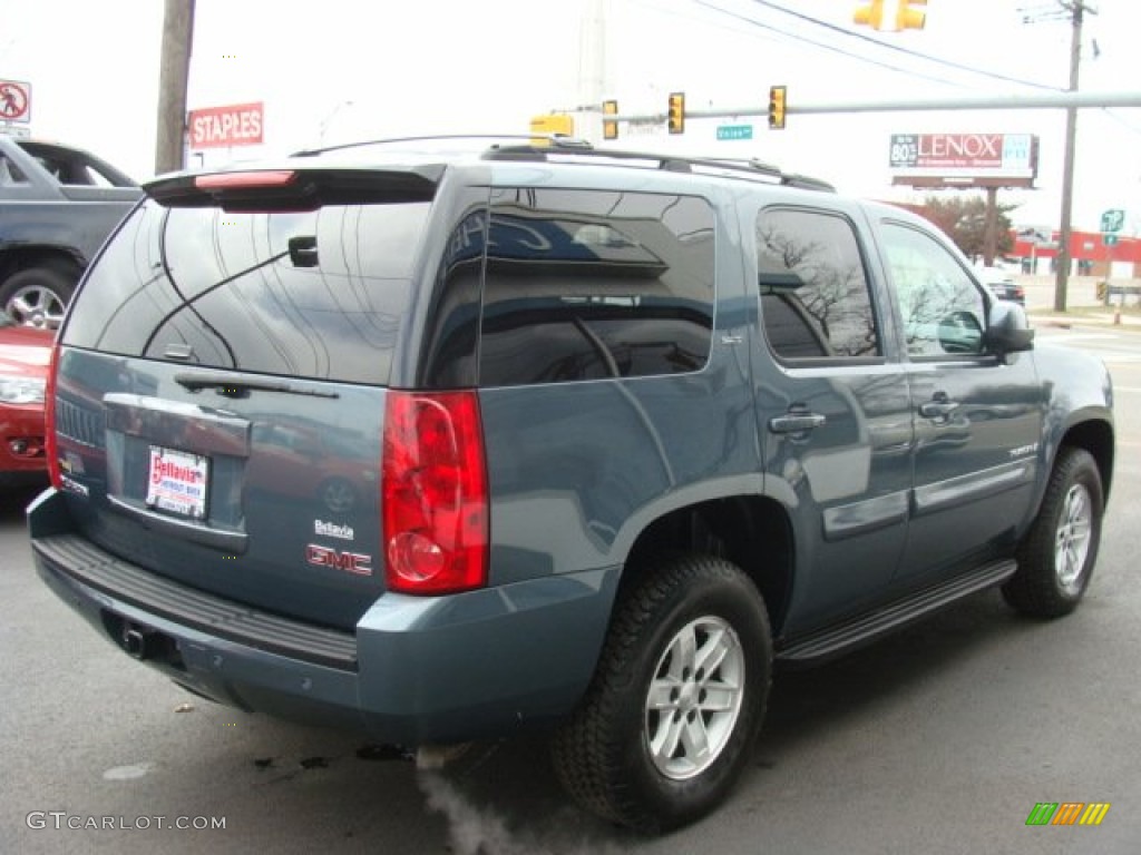 2009 Yukon SLT 4x4 - Stealth Gray Metallic / Ebony photo #4